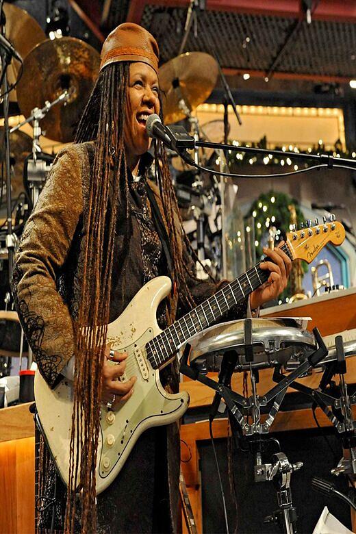Felicia Collins plays Sly and the Family Stone Greatest Hits