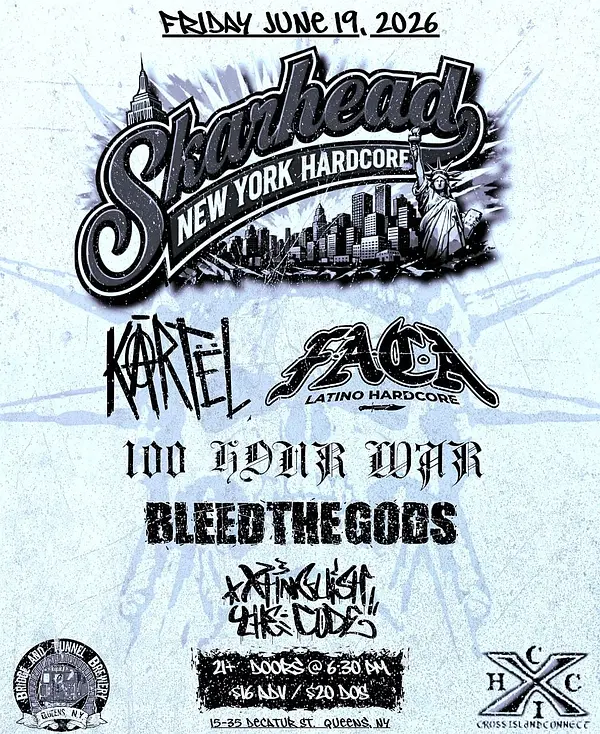 SKARHEAD / KARTEL / FACA / 100 HOUR WAR / BLEED THE GODS / XTINGUISH THE CODE