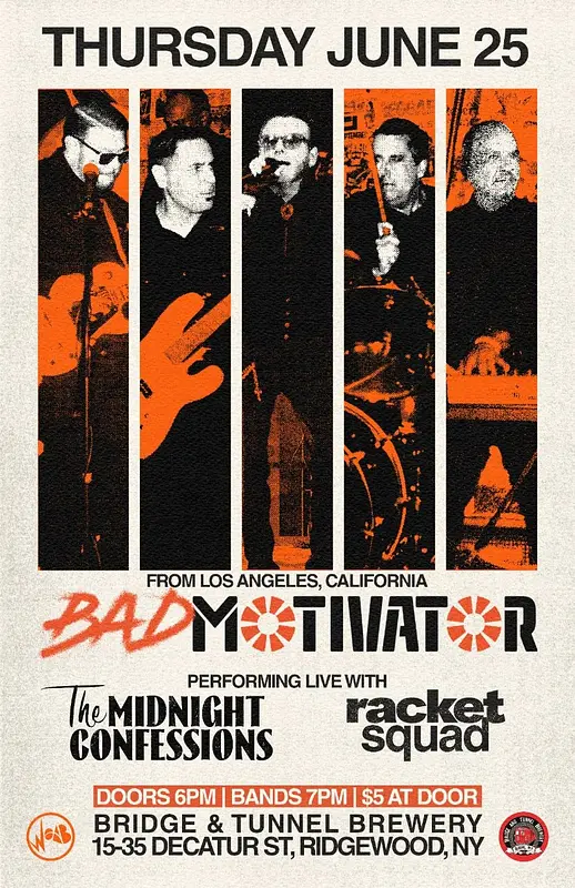 BAD MOTIVATOR / THE MIDNIGHT CONFESSIONS / RACKET SQUAD