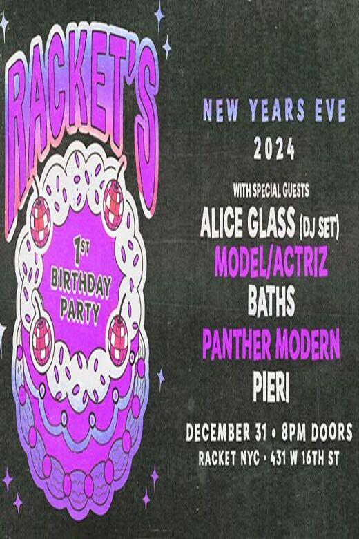 NYE 2024: Alice Glass DJ set, Model/Actriz, Baths and others