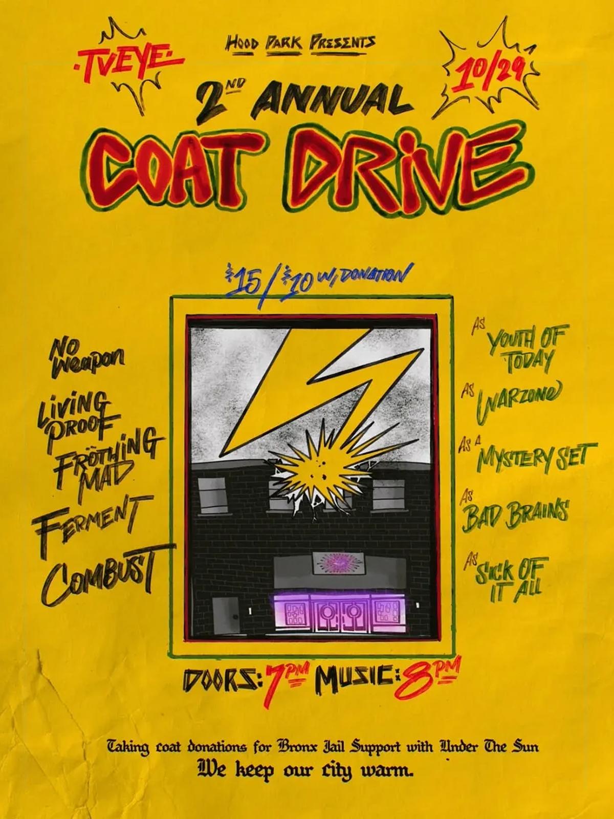 Hood Park 2nd Annual Coat Drive & Cover Show