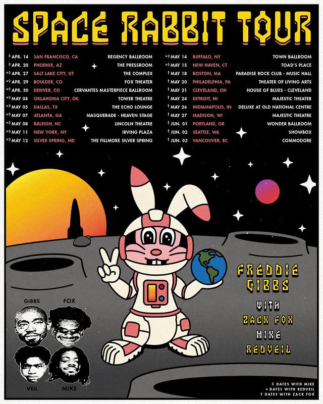 Freddie Gibbs Space Rabbit Tour