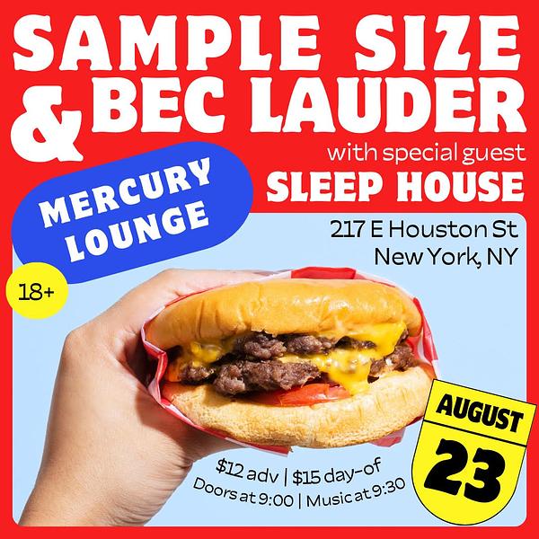Sample Size, Bec Lauder, Sleep House