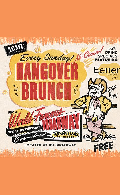 Hangover Brunch Artist TBA