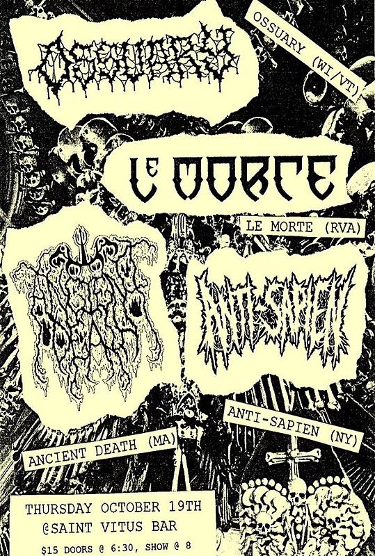 Ossuary, Ancient Death, Le Morte, Anti-Sapien